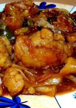 A picture of Cauliflower Manchurian.
