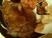 A picture of ribeye steak