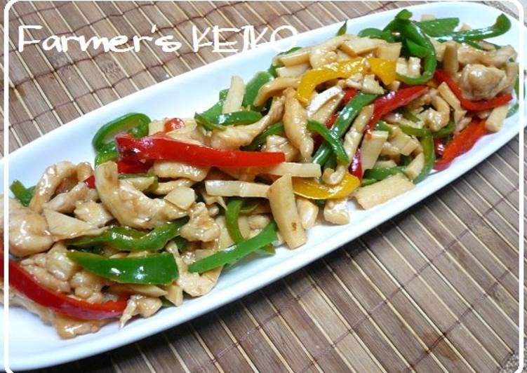 Quick and Easy Farmhouse Recipe: Stir Fried Chicken Breast (Chinjao Rosu)