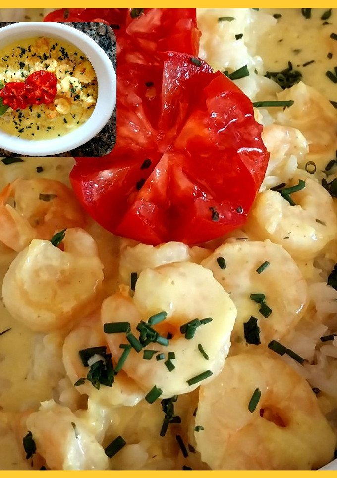 Una foto de Camarones al curry!🍤🍤🍲