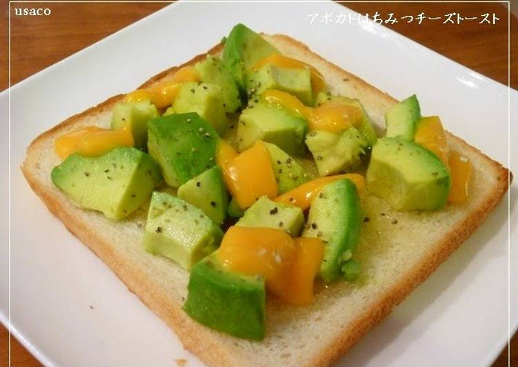 Avocado Honey Cheese Toast