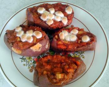 Best Recipe Apple and pecan stuffed baked sweet potatoes Delicious and Healthy