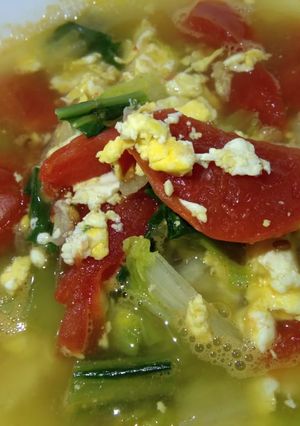 Foto resep Kuah Sato (Sawi Tomat)