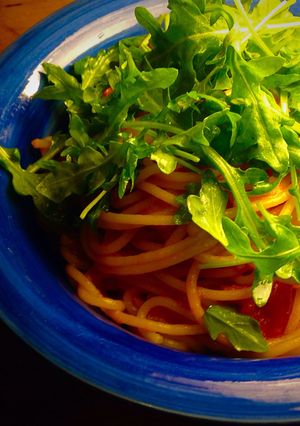 A picture of Spaghetti Marinara.