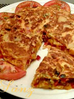 Una foto de Tortilla de patatas a la Riojana