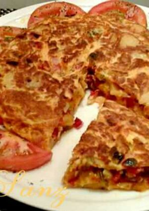 Una foto de Tortilla de patatas a la Riojana
