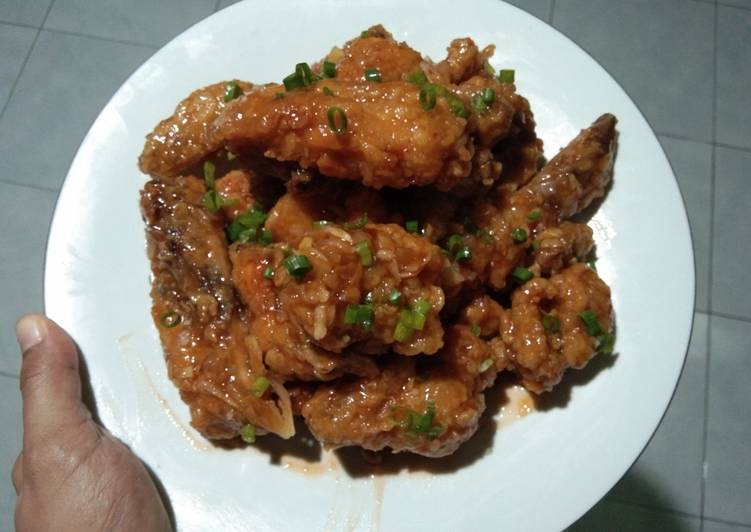 Resep Honey garlic chicken, Bisa Manjain Lidah