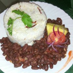 Rice and beans A picture of Rice and beans.