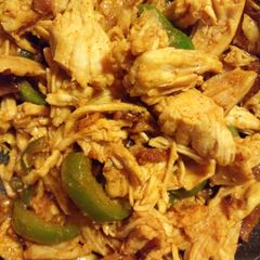 A picture of Bourbon bacon shredded chicken.