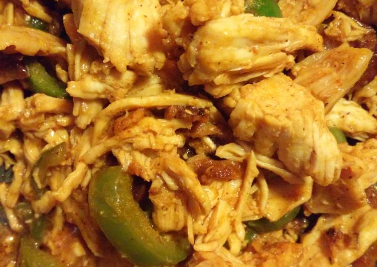 Steps to Make Quick Bourbon bacon shredded chicken