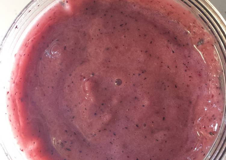 Step-by-Step Guide to Make Favorite Blueberry grape banana smoothy