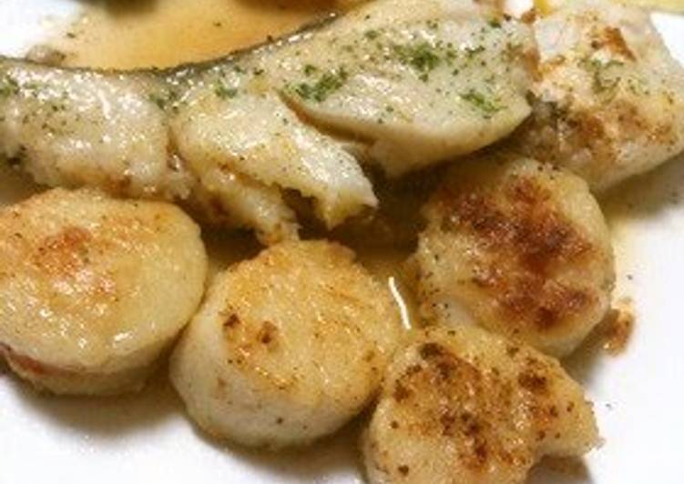 Simple Way to Make Perfect 15 Minute White-fleshed Fish &amp; Scallop Saute