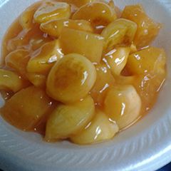 A picture of Sweet and Sour Zucchiniballs.