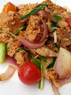 A picture of Sweet And Sour Chicken Fried Rice.