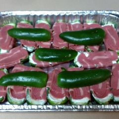 A picture of Larry's stuffed jalapenos.