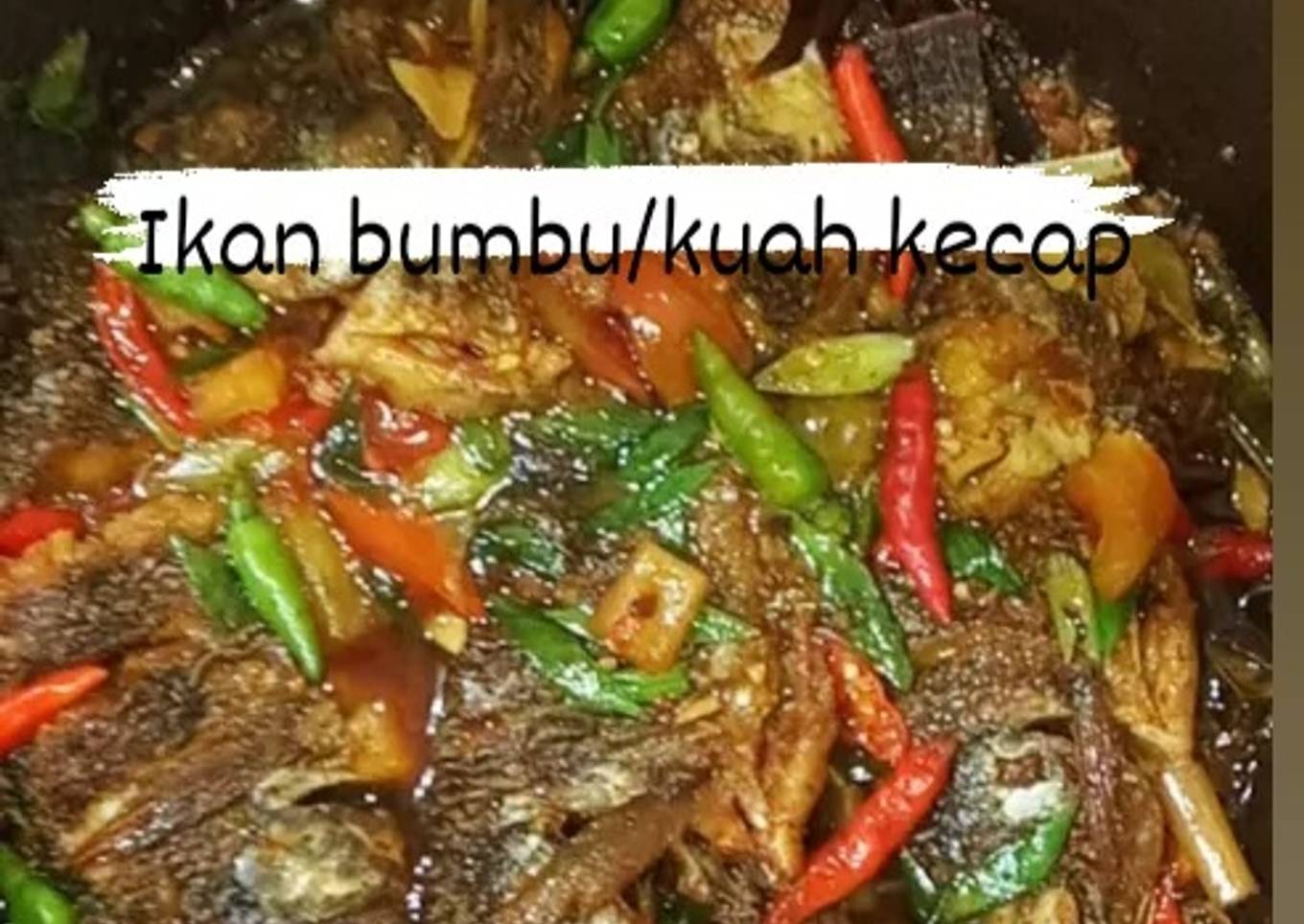 Ikan nila kuah kecap