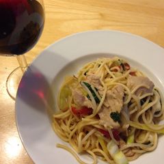 A picture of Miso Butter Pork Pasta.