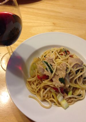 A picture of Miso Butter Pork Pasta.