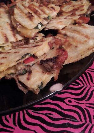 A picture of Easy Panini Press Quesadillas.