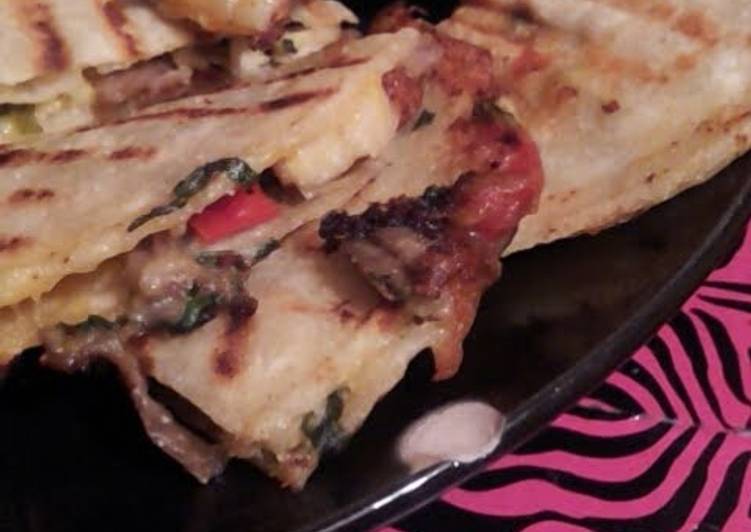 Steps to Make Quick Easy Panini Press Quesadillas