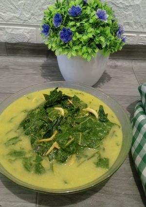 Foto resep Daun ubi kuah santan