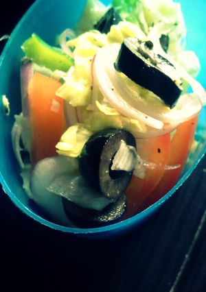 A picture of Everything salad.