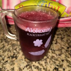 A picture of Black grapes juice.