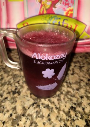A picture of Black grapes juice.