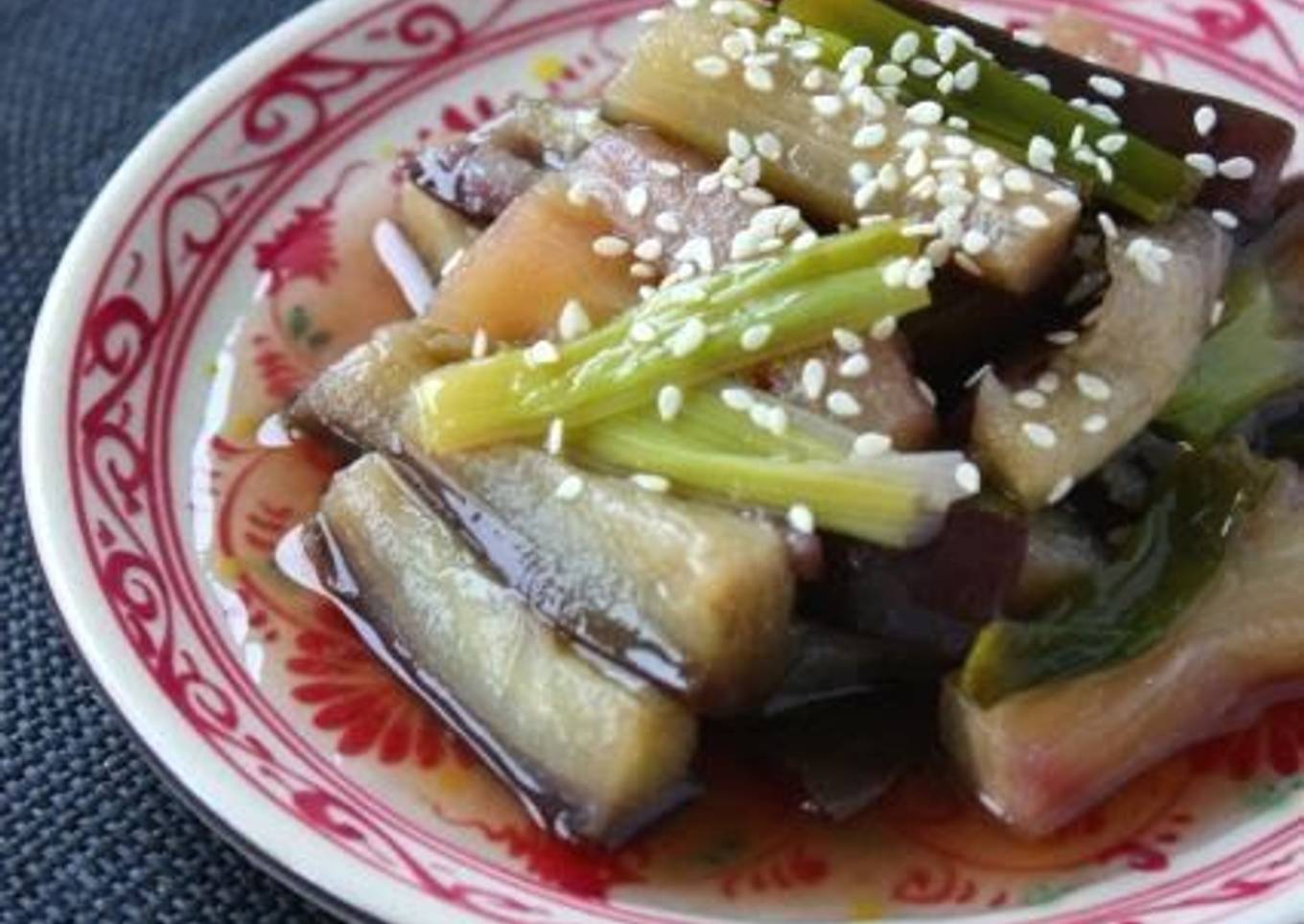 Easy Microwaved Dish - Eggplant in an Asian Marinade