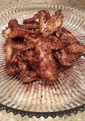 A picture of Spicy Crispy Oven Wings.