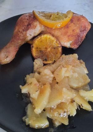Foto principal de Pollo asado a la naranja
