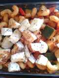 Farfalle met Haloumi