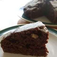 A picture of Snow Mountain Chocolate Cake.