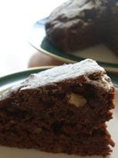 A picture of Snow Mountain Chocolate Cake.