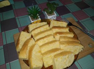 Gambar Kek keju cheddar slices