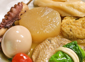 A picture of Authentic Oden with Chicken Stock & Bonito-Konbu Dashi.