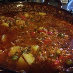 A picture of Bacalao a la vizcaina (receta de mi abuelita).