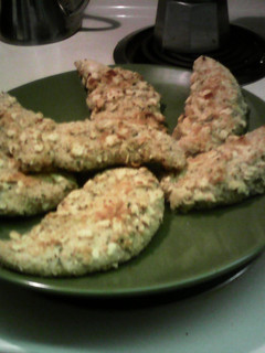 A picture of Oven Fried Chicken Tenders.