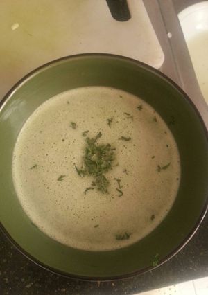 Una foto de Crema de acelgas