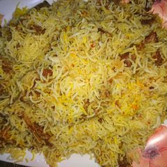 Biryani mutton gosht A picture of Biryani mutton gosht.