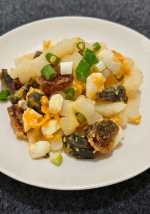 苦瓜炒雙蛋(簡單料理） 的食譜成品照片