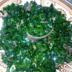 A picture of Stir fry ugu.