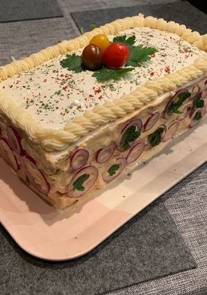 Andorka szülinapi szendvicstortája 🎂🍾🥂 recept fotója