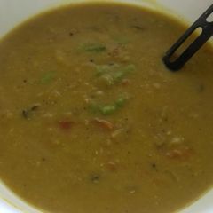 A picture of The Masoor Dal curry (Lentil Soup).