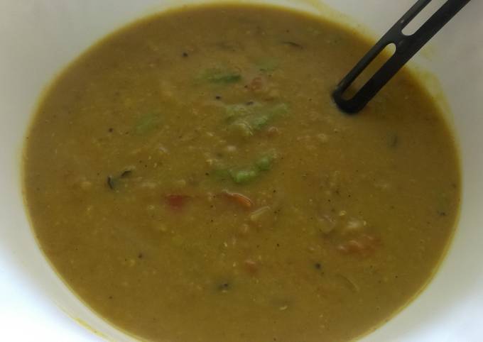 The Masoor Dal curry (Lentil Soup)