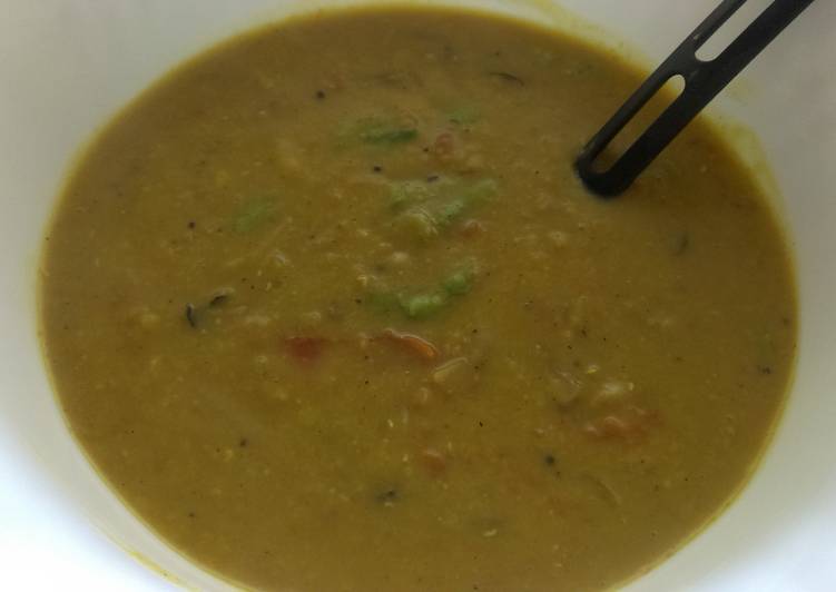 Recipe of Perfect The Masoor Dal curry (Lentil Soup)