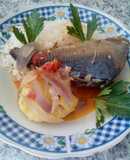 Sudado de pescado al apio