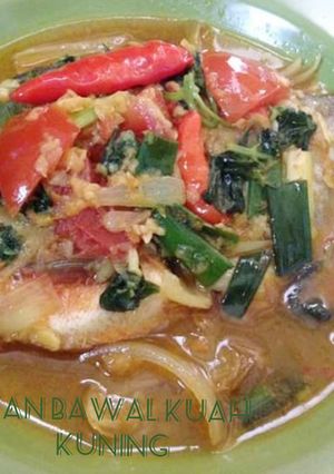 Foto resep Ikan bawal kuah kuning