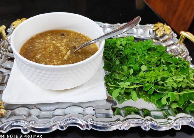 Drumstick leaves soup