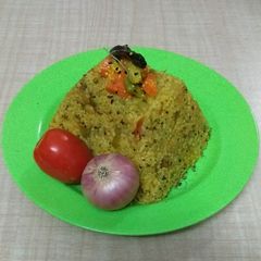 Mix Dal-Veggie-Fada (Broken Wheat) Khichadi A picture of Mix Dal-Veggie-Fada (Broken Wheat) Khichadi.